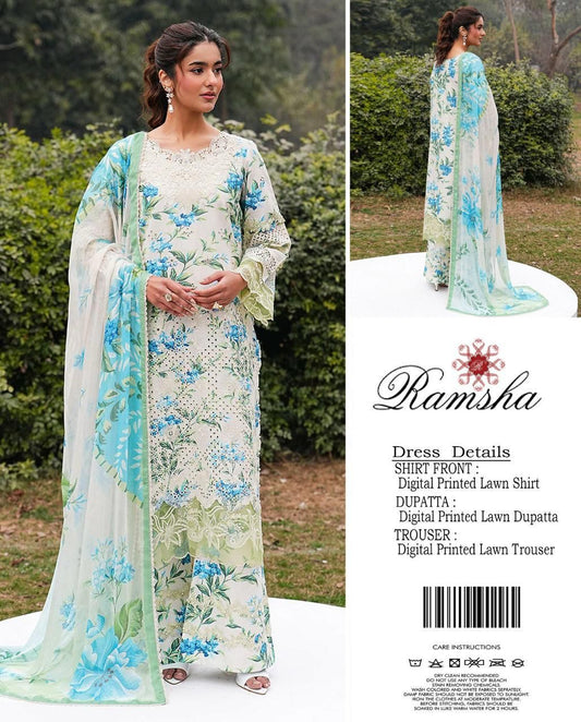Ramsha 3pc Summer Lawn